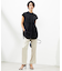 【MAG×スタイリストコラボ】シャイニーシアーニット×サテンストレートパンツ