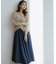 【MAG×スタイリストコラボ】シャイニーシアーニット×サテンストレートパンツ