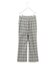 T/Rグレンチェック　セミフレアパンツ