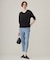 【洗える】ウール2WAYストレッチ ドロストパンツ