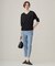 【洗える】ウール2WAYストレッチ ドロストパンツ