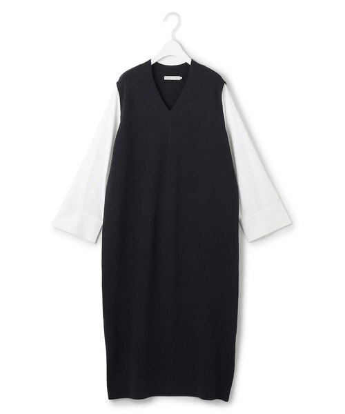 美品ICB（アイシービー） 【洗える】 ニットコンビジャガード ワンピース 洗える】 ニットコンビジャガード ワンピース | ICB | マルイ