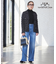 【WEB限定】【ICB×tamachan_style コラボ】スタイルアップ ワイドデニム