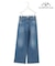 【WEB限定】【ICB×tamachan_style コラボ】スタイルアップ ワイドデニム