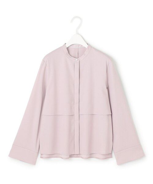 洗える】ウォームサテン クロップドシャツ｜アイシービーの通販｜&mall