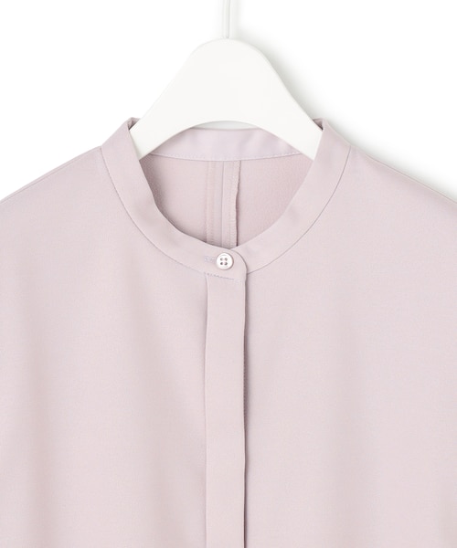 洗える】ウォームサテン クロップドシャツ｜アイシービーの通販｜&mall