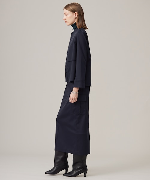 ICB 【洗える】ウォームサテン クロップドシャツ セール】 【洗える】ウォームサテン クロップドシャツ （シャツ