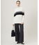 【CLASSY.1月号掲載・洗える】ソフトカシミヤミックス 配色ボーダーハイネックニット