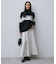 【CLASSY.1月号掲載・洗える】ソフトカシミヤミックス 配色ボーダーハイネックニット