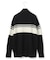 【CLASSY.1月号掲載・洗える】ソフトカシミヤミックス 配色ボーダーハイネックニット