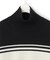 【CLASSY.1月号掲載・洗える】ソフトカシミヤミックス 配色ボーダーハイネックニット