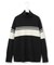【CLASSY.1月号掲載・洗える】ソフトカシミヤミックス 配色ボーダーハイネックニット