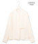 【WEB限定・洗える】シルキーツイル  クロップドシャツ