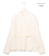 【WEB限定・洗える】シルキーツイル  クロップドシャツ