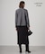 【WEB限定・洗える】シルキーツイル  クロップドシャツ