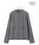 【WEB限定・洗える】シルキーツイル  クロップドシャツ