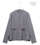 【WEB限定・洗える】シルキーツイル  クロップドシャツ