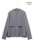 【WEB限定・洗える】シルキーツイル  クロップドシャツ