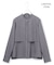 【WEB限定・洗える】シルキーツイル  クロップドシャツ