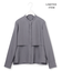 【WEB限定・洗える】シルキーツイル  クロップドシャツ