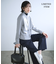 【WEB限定・洗える】シルキーツイル  クロップドシャツ