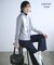 【WEB限定・洗える】シルキーツイル  クロップドシャツ