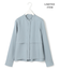【WEB限定・洗える】シルキーツイル  クロップドシャツ