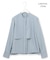 【WEB限定・洗える】シルキーツイル  クロップドシャツ