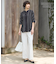 【人気のため新色追加・接触冷感・UVケア・速乾・洗える】BackSatinAmunzen 5分袖バンドカラーブラウス