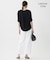 【人気のため新色追加・WEB限定・接触冷感・UVケア・速乾・洗える】BackSatinAmunzen 5分袖キーネックブラウス
