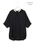 【人気のため新色追加・WEB限定・接触冷感・UVケア・速乾・洗える】BackSatinAmunzen 5分袖キーネックブラウス