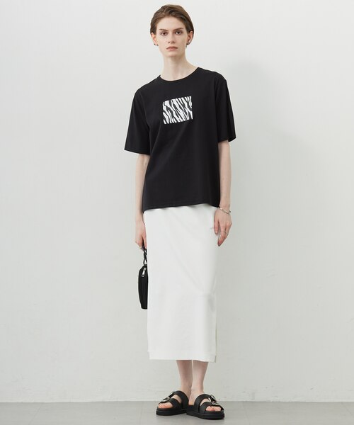 【接触冷感・UVケア・洗える】ゼブラ柄 TEE 接触冷感・UVケア・洗える】ゼブラ柄 TEE / ICB | ファッション