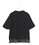 【UVケア・洗える】BackSatinAmunzen シフォンコンビブラウス