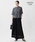 【WEB限定・接触冷感・速乾・洗える】シルキーツイル 半袖クロップドシャツ