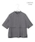 【WEB限定・接触冷感・速乾・洗える】シルキーツイル 半袖クロップドシャツ