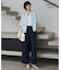 【WEB限定・接触冷感・速乾・洗える】シルキーツイル 半袖クロップドシャツ