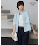 【WEB限定・接触冷感・速乾・洗える】シルキーツイル 半袖クロップドシャツ
