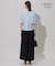 【WEB限定・接触冷感・速乾・洗える】シルキーツイル 半袖クロップドシャツ