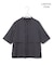 【WEB限定・接触冷感・速乾・洗える】シルキーツイル 半袖クロップドシャツ