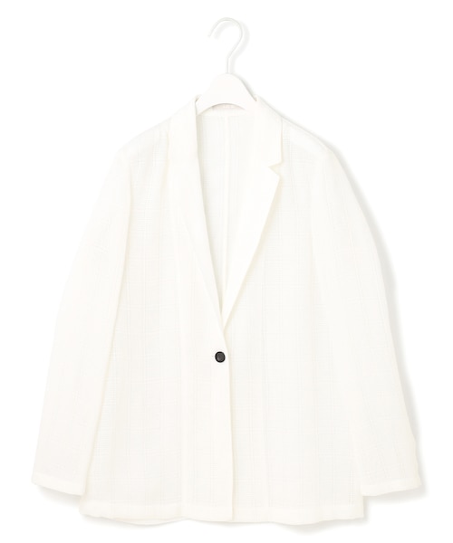 スクエアチェックレノクロス レースジャケット セール】スクエアチェックレノクロス レースジャケット