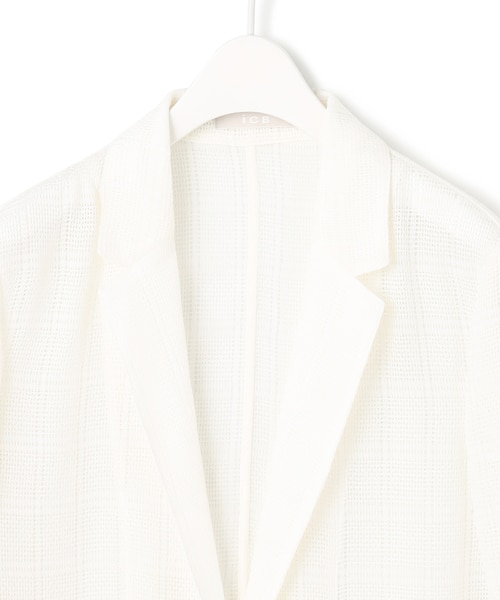 スクエアチェックレノクロス レースジャケット｜アイシービーの