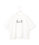 【接触冷感・UVケア・洗える】クロップド ロゴTEE