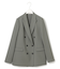 【UVカット・洗える】ウール2WAYストレッチ ダブルブレストジャケット