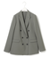 【UVカット・洗える】ウール2WAYストレッチ ダブルブレストジャケット