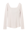【洗える】【OUR WACOAL コラボ】カップイン スクエアネックロングTシャツ