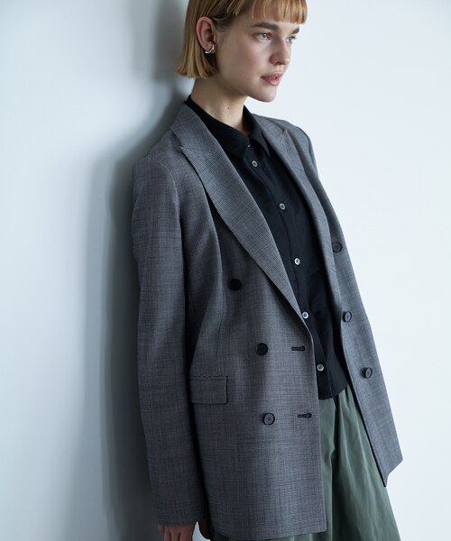 洗える】 ワッシャーツイル クロップドブラウス／ICB（ICB） 洗える