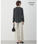 【新色追加・WEB限定】BackSatinAmunzen キーネックブラウス