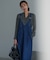 【WEB限定・接触冷感・UVケア・速乾・洗える】BackSatinAmunzen キーネックブラウス