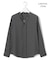 【WEB限定・接触冷感・UVケア・速乾・洗える】BackSatinAmunzen キーネックブラウス