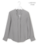 【新色追加・WEB限定】BackSatinAmunzen キーネックブラウス